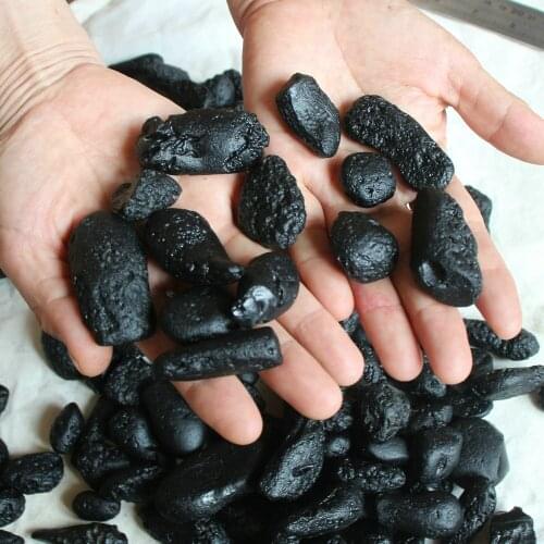 10 Pieces Rare Meteorite Black Tektite Specimen China , Free Shipping