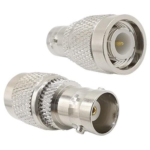 TNC Male Plug to BNC Female Jack RF Coax Adapter Convertor Straight Nickelplated BNC Female Jack To TNC Male Plug RF Connector
