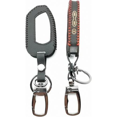 Russian Version DXL4950 100% Leather Case for Pandora DXL 4950 DX-90BT DX-91 Two Way Car Remote Control