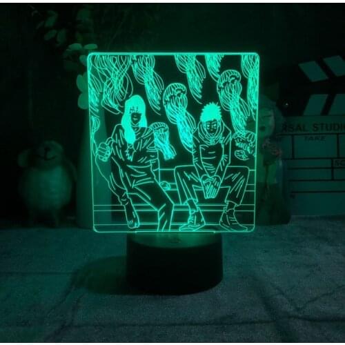 Smart Sensor Night Light LED Teenager Room Atmosphere Decor 3D Neon Lamp with Remote Control Anime Nightlight Jujutsu Kaisen