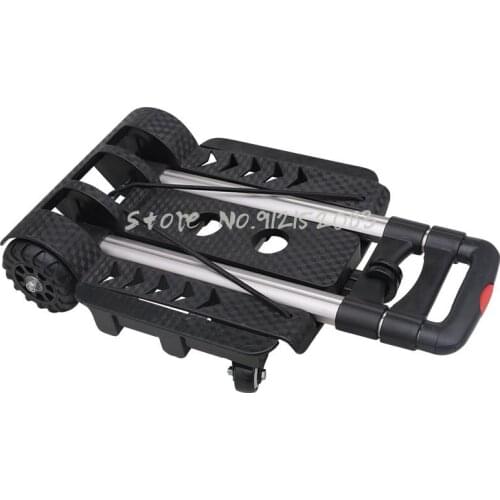 Aluminum Alloy Trolley Cart, Universal Wheel Luggage Cart, Folding Shopping Cart, Re-entry Truck, Grocery Cart, Trolley Cart, Ca