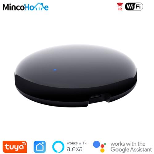 Tuya Smart IR Round Infrared Remote Controller for TV DVD AC Works with Alexa Google Home Smart Life App Remote Control