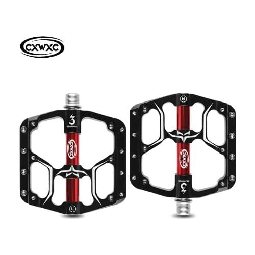 Bicycle Pedals - Wide Flat Bike Pedals Road Bike Pedals Mountain Bicycles Pedals 3 Sealed Bearings -Pedales de bicicleta