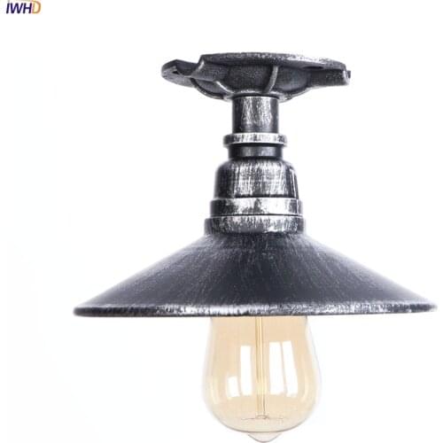 IWHD Loft Style Vintage Ceiling Lamps Flafon Hallway Bolcany Industrial Ceiling Lights Fixtures Water Pipe Lamparas De Techo