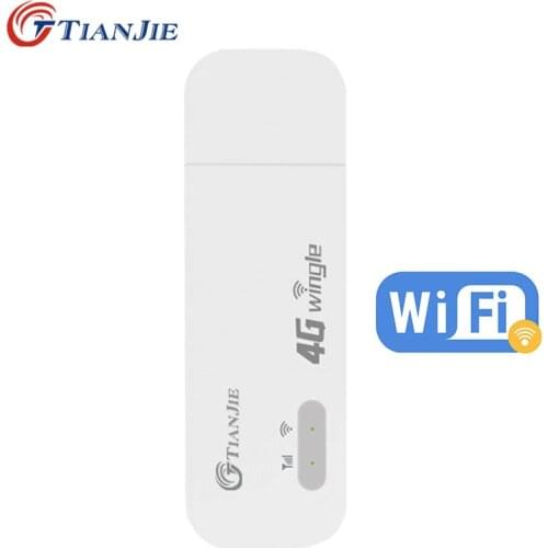TIANJIE Modified Unlocked 3G 4G LTE WiFi Modem USB Dongle Router Car Home Hotspot for Malaysia Unlimited With Sim Card Slot