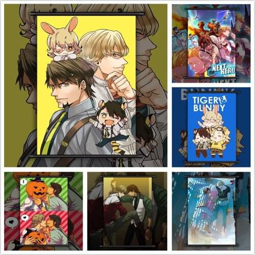 WTQ TIGER & BUNNY Ivan Karelin Kaburagi T. Kotetsu Retro Poster Canvas Art Anime Posters Wall Decor Wall Art Picture Home Decor