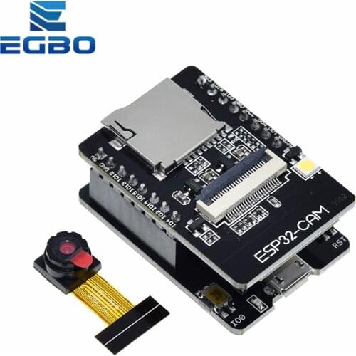 1PCS EGBO ESP32-CAM-MB WIFI ESP32 CAM Bluetooth Development Board with OV2640 Camera MICRO USB to Serial Port CH340G 4.75V-5.25V