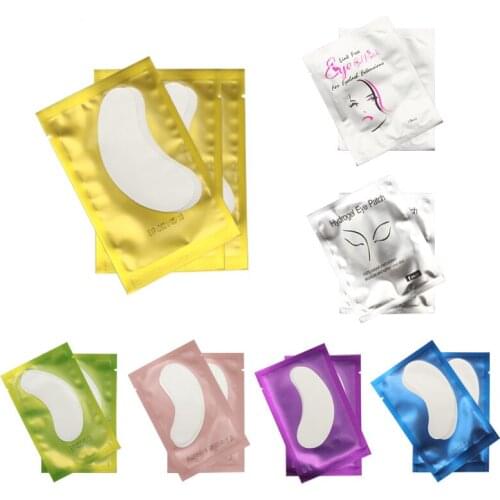 50 Pairs of grafting Eyelash Gel attached to the eyelash under the eyelash extension tips sticker packaging makeup tools