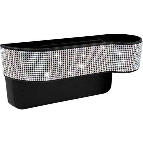 Car Seat Storage Box Auto Seat Space Filler Car Console Side Storage Box Bling Car Seat Pocket Organizer Co-Pilot