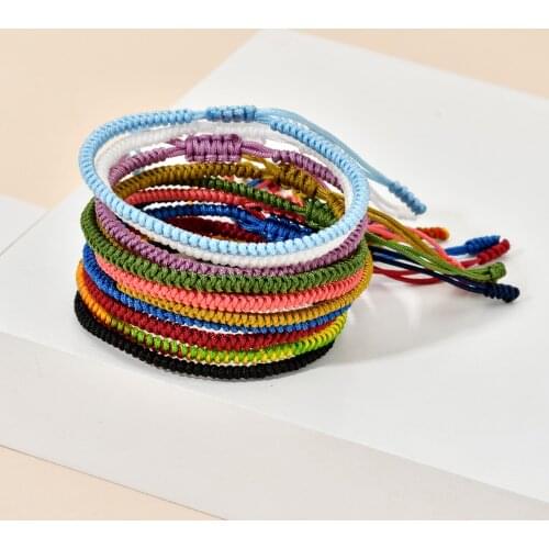 ZMZY Handmade Lucky Rope Bracelet Men Tibetan Knot Adjustable Bracelets For Women Amulet Friendship Bracelet
