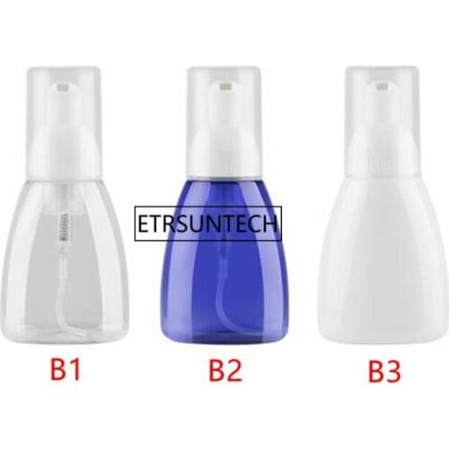 100pcs 50/80ml Dispenser Soap Foam Foaming Pump Bottle Travel Plastic Clear liquid Soap Dispenser Foam Accessories F3325