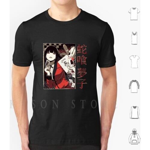 T Shirt Diy Big Size Cotton Anime Manga Yumeko Jabami Anime Girl Yumeko Jabami Gambling Compulsive Gambler Japanese Ecchi