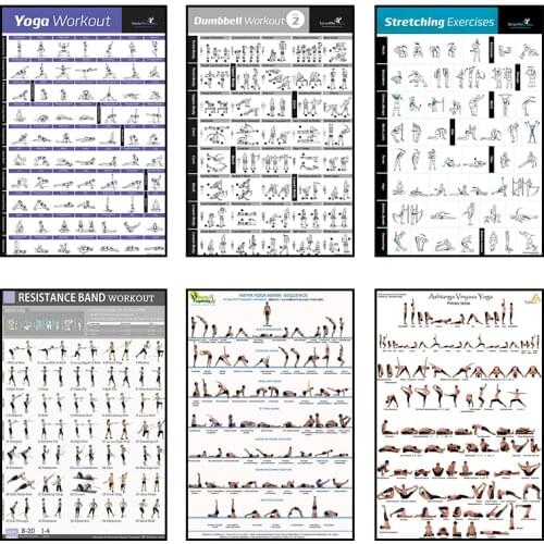 Gimnasio en casa imagen de ejercicio corporal culturismo arte pintura lienzo cartel decoración de la pared del hogar