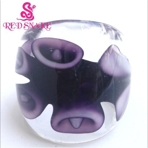 RED SNAKE Brand Fashion Ring Handmade Murano Glass Multifarious Rings RSMG0000#220