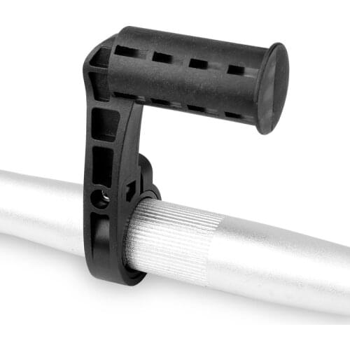 Deemount Bicycle Handlebar Extended Bracket 7-shaped Bar Mount Bike Computer LED Headlight Mount Holder Extender Stand Support