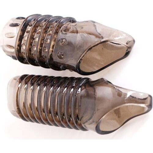 Crystal Spike Sleeves Mens Adult Products Triple Lock Fine Sleeves Penis Extension Sleeves Repeatable Sex Products Penis Collars