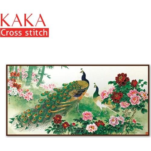 Cross stitch kits,Embroidery needlework sets with printed pattern,11CT-canvas for Home Decor Painting,Animals Full NCKA039