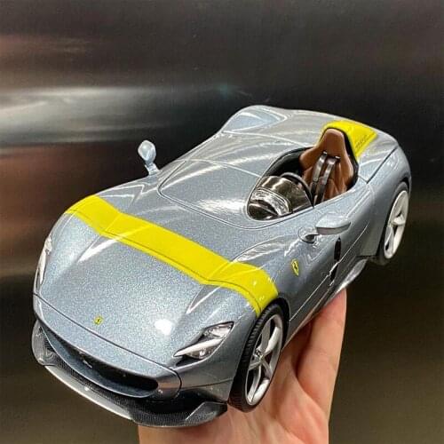 1:18 New FERRARI MONZA SP1 Sports car Simulation Alloy Car Model Collect Gifts Toy The Front Cover Of The Double-door Trunk Can