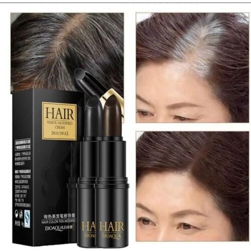 One-Time Hair dye Instant Gray Root Coverage Hair Color Modify Cream Stick Temporary Cover Up White Hair Colour Dye