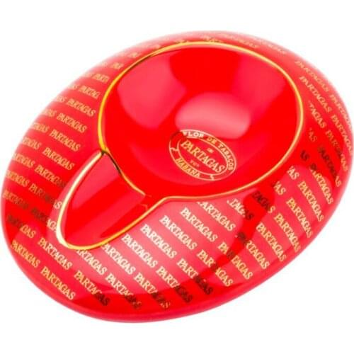 Red Fine Porcelain Cigar Ashtray Single Holder Portable Cigarette Ash Tray Gift Box Tobacco Smoking Tool Accessories For Cohiba