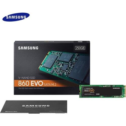 SAMSUNG 860 EVO M.2 SSD 2280 SATA 250GB 500GB 1TB 2TB Internal Solid State Disk Hard Drive HDD Laptop Desktop PC TLC PCLe