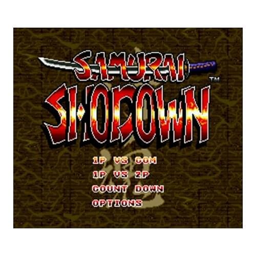 Samurai Shodown NTSC Version 16 Bit 46 Pin Big Gray Game Card For USA Game Players