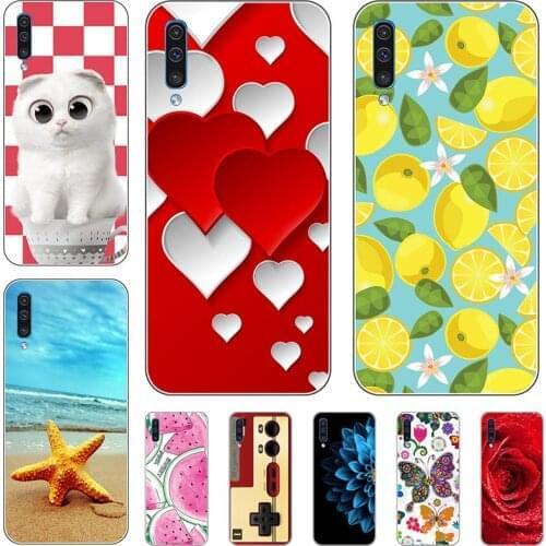 Silicone Cover For Samsung Galaxy A50 GalaxyA50 A 50 SM-A505F A505 A505F A30S ,A50S SM-A307 SM-A507FN Case Soft TPU Protective