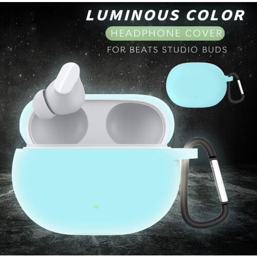 Silicone Luminous Case For Beats Studio Buds 2021 Protective Shell Accessories Bluetooth Headset Cover For Beats Studio Bud Case