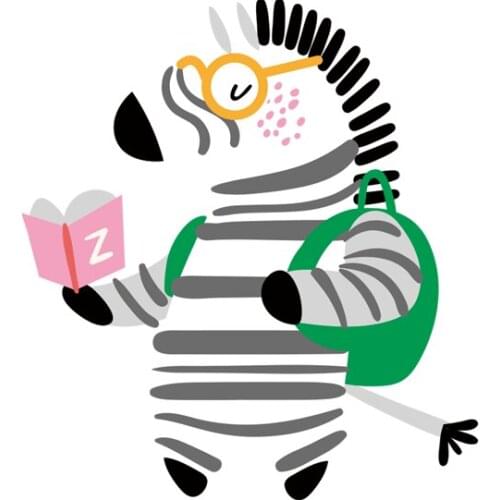 1PCS Colorful Animal Cartoon Heat Sensitive Patch Iron On Applique Lion Zebra Dinosaur Icon Thermal Transfer Sticker DIY Decor