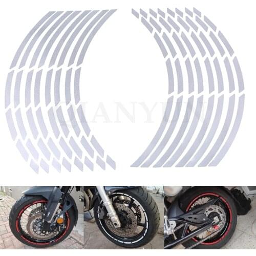17-19 inch Universal motorcycle car tire sticker reflective rim tape decal For Triumph DAYTONA 675 R SPEED TRIPLE 1050 / R
