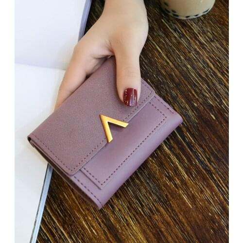 Women Purse Vintage Small Short Leather Wallet Luxury Brand Mini Female Fashion Wallets And Purse Credit Card Holder Carteras