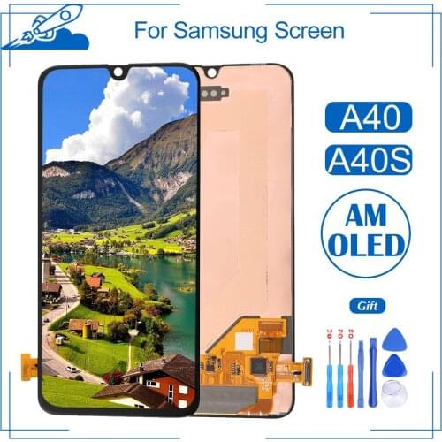 Grade AAA+ OEM For Samsung Galaxy A40 A40S LCD Touch Screen Display AMOLED Digitize Assembly Replacement No Dead Pixel