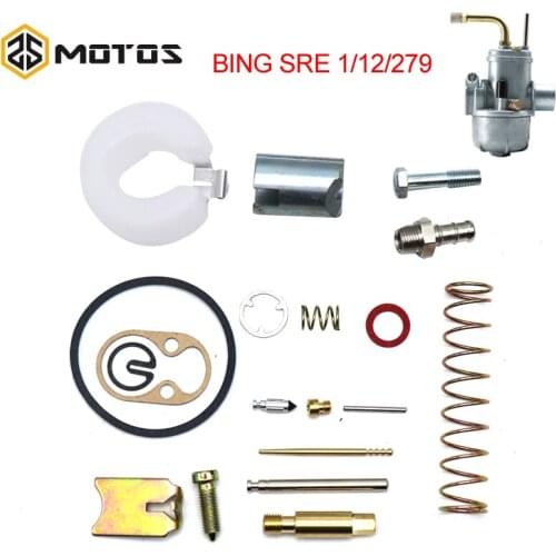 ZS MOTOS Carburetor Puch 12MM Repair Kit for BING SRE 1/12/279 Motorcycle Spare Parts Jets For BING Repair Kit