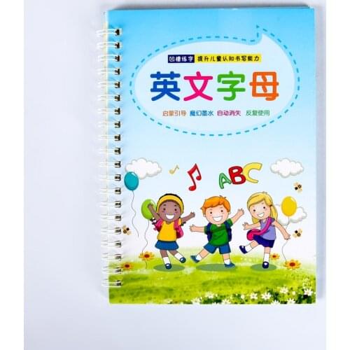 1pcs English Alphabet ABC Character Groove Calligraphy Copybook for Kids Children Exercises Calligraphy Practice Book libros