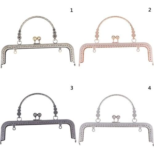 1PCS Metal Kiss Clasp Lock Frame Metal Frame Kiss Clasp Lock For Handbag Purse Coin Bag DIY Tool DIY Metal Frame Purse Handle