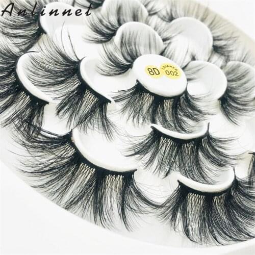 7 pairs of 25mm false eyelashes mink eyelash makeup eyelashes natural thick and soft eyelashes female eyelash extension tool fre