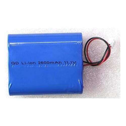 Free ship 11.1v 18650 2600mah li-ion rechargeable battery pack 18650-3S lithium battery