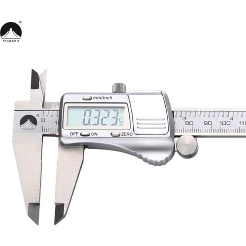 FUJISAN Digital Caliper 0-200mm/0.01mm Stainless Steel Metric/Inch Electronic Vernier Calipers Gauge Measuring Tools