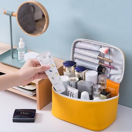 Travel Waterproof Portable Women Makeup Bag High Capacity Toiletries Organizer Storage Cosmetic Cases Zipper Wash Beauty Pouch