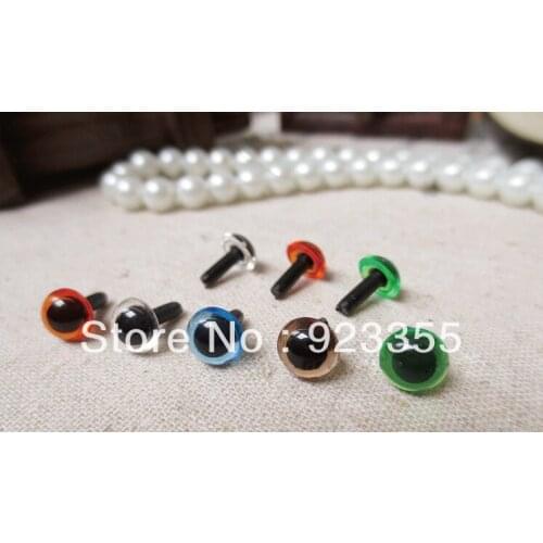 Fress ship >>>100pcs/lot 9mm mixed color soft toy eyes animal bear sock creature monkey making crafts