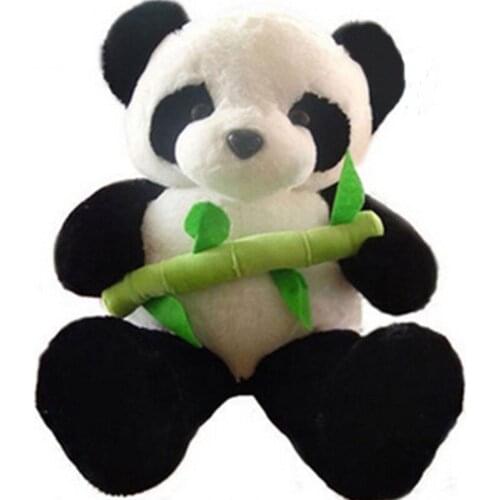 Fancytrader Big Fat Panda Plush Toy Giant Soft Stuffed Panda Holding Bamboo Dolls 39inch for Children Gift