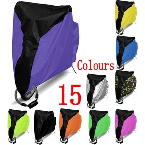 Purple Bicycle Protector Rain Dust Cover Waterproof UV Protective For Bike Bicycle Utility Cover Outdoor Size S,M,L.XL 15 Colors