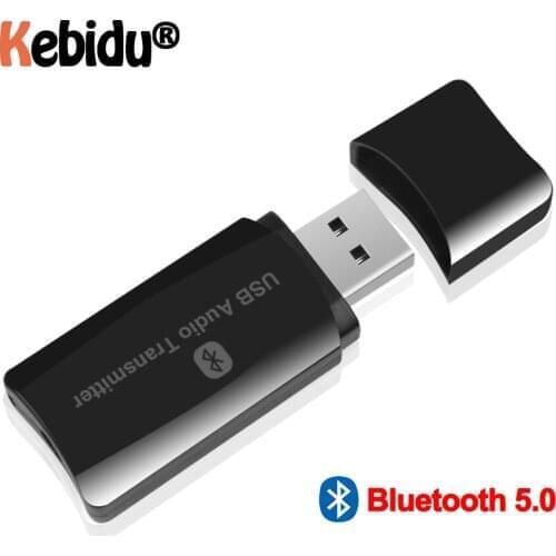 KEBIDU Mini USB Bluetooth 5.0 Wireless Transmitter Receiver Audio Receiver 3.5mm AUX Dongle Music Adapter Car Kit