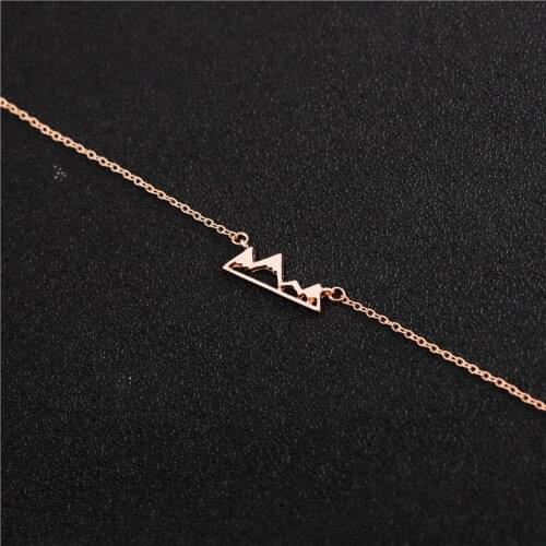 Mount Everest China outdoor scenery mountain peaks hills bracelet exotic Paris style Nature snow mountain top charm bracelet