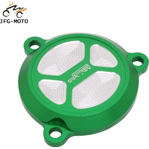 Motorcycle CNC Oil Filter Cap Cover For KAWASAKI KLX125 D-TRACKER125 2010-2016 KLX150L 2015-2018 KLX150BF 16-17 KLX150S 09-13