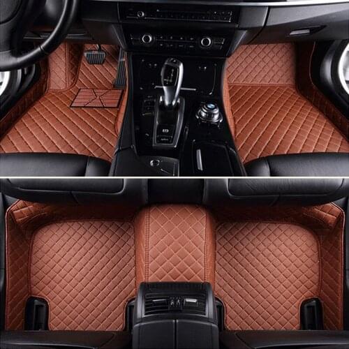 For Bmw F30 Floor mat 3 Series 12-19 Car mats 3 PCS Leather fully enclosed All Weather Protection Carpet Interior Car Accessory