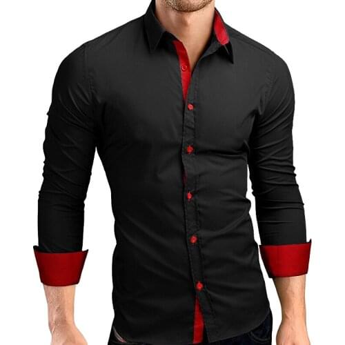 New Man Shirts Fashion Mens Long Sleeve Shirt Tops Casual Slim Up Shirts Mens Tops Camisa Masculina 2020