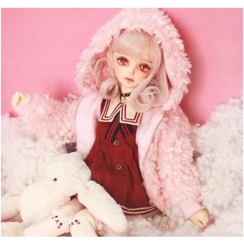 New BJD Sweet Pink Coat 1/3 1/4 SD17 SD10 SSDF Uncle MSD Doll Clothes