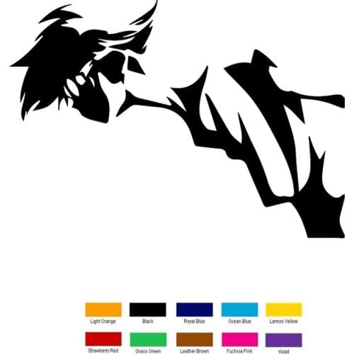 Personalized Interesting Cool Car Sticker for Truck Window Bumper Car SUV Door PVC Car Close-up Fashion Car Sticker Black/white