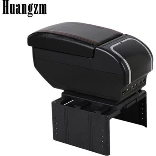 For kia spectra 2008 armrest car arm rest leather storage box accessories center centre console cup slot car-styling auto